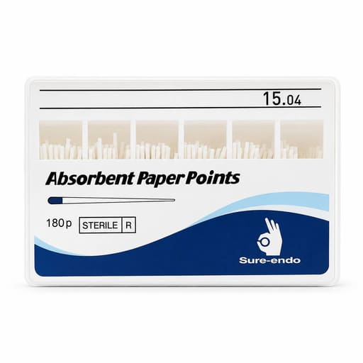 Sure Endo Paper Points - 4% (Pack of 180)