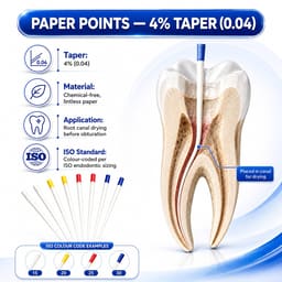 Sure Endo Paper Points - 4% (Pack of 100) - 8