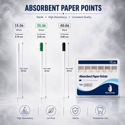 Sure Endo Paper Points - 6% (Pack of 180) - 2