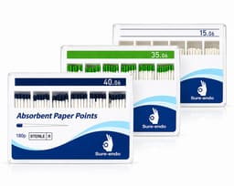 Sure Endo Paper Points - 6% (Pack of 180) - 1