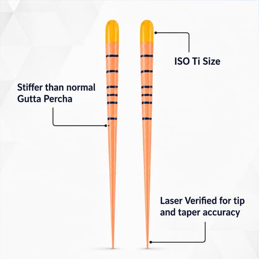 Sure Endo Universal Gutta Percha Points - Length Marked (Pack of 60)