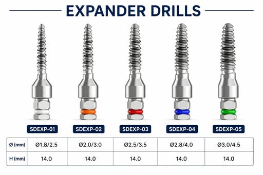 Surgident Bone Expander Kit for Narrow Ridge (SD-BE)