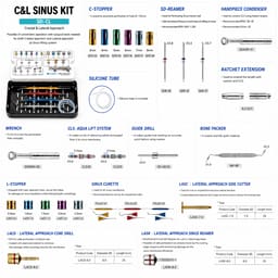 Surgident C&L Sinus Kit for Crestal & Lateral Approach (SD-CL) - 2
