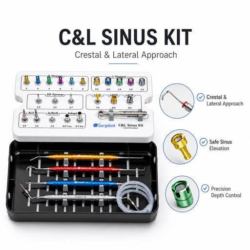 Surgident C&L Sinus Kit for Crestal & Lateral Approach (SD-CL)