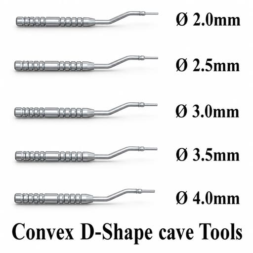 Surgident Convex Osteotome Set - R Set for Sinus Lift (SD-CONVEX)