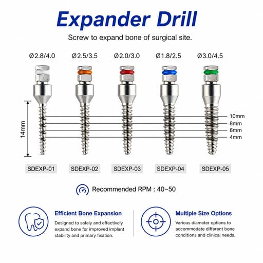 Surgident Easy Bone Expander Kit with Stopper (SD-EBE)