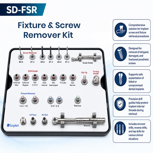 Surgident Fixture & Screw Remover Kit (SD-FSR)