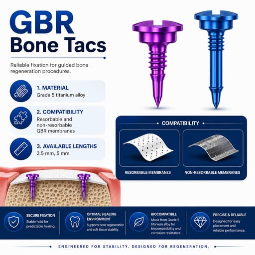 Surgident GBR Bone Tacs (Pack of 5)