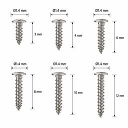 Surgident GBR Screw ∅ 1.4mm (Pack of 5) - 3