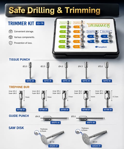 Surgident Implant Trimmer Kit (SD-TR)