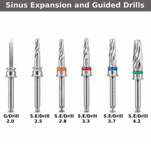 Surgident Osseodensification Sinus Expansion Drill Kit (SD-SED)