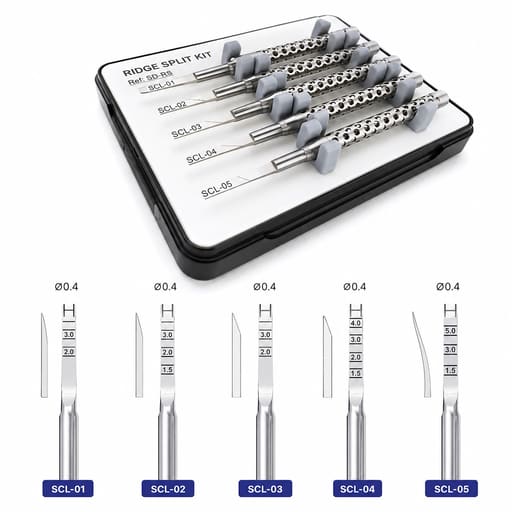 Surgident Ridge Split Set for Narrow Bone Ridge - Set of 5 (SD-RS)