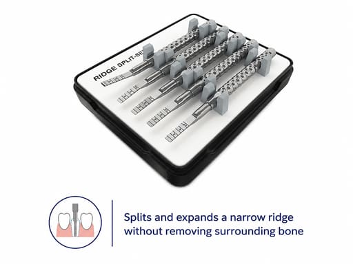 Surgident Ridge Split Set for Narrow Bone Ridge - Set of 5 (SD-RS)