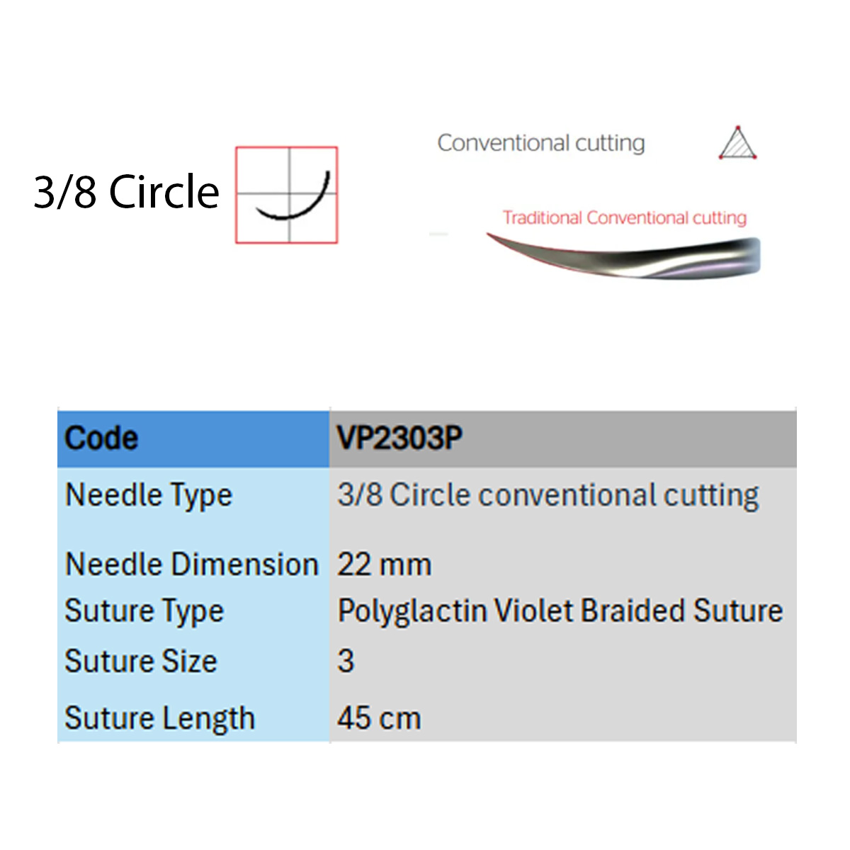 Ethicon Vicryl Plus # 3-0 Absorbable Violet Braided Suture (VP 2401) Pack of 12