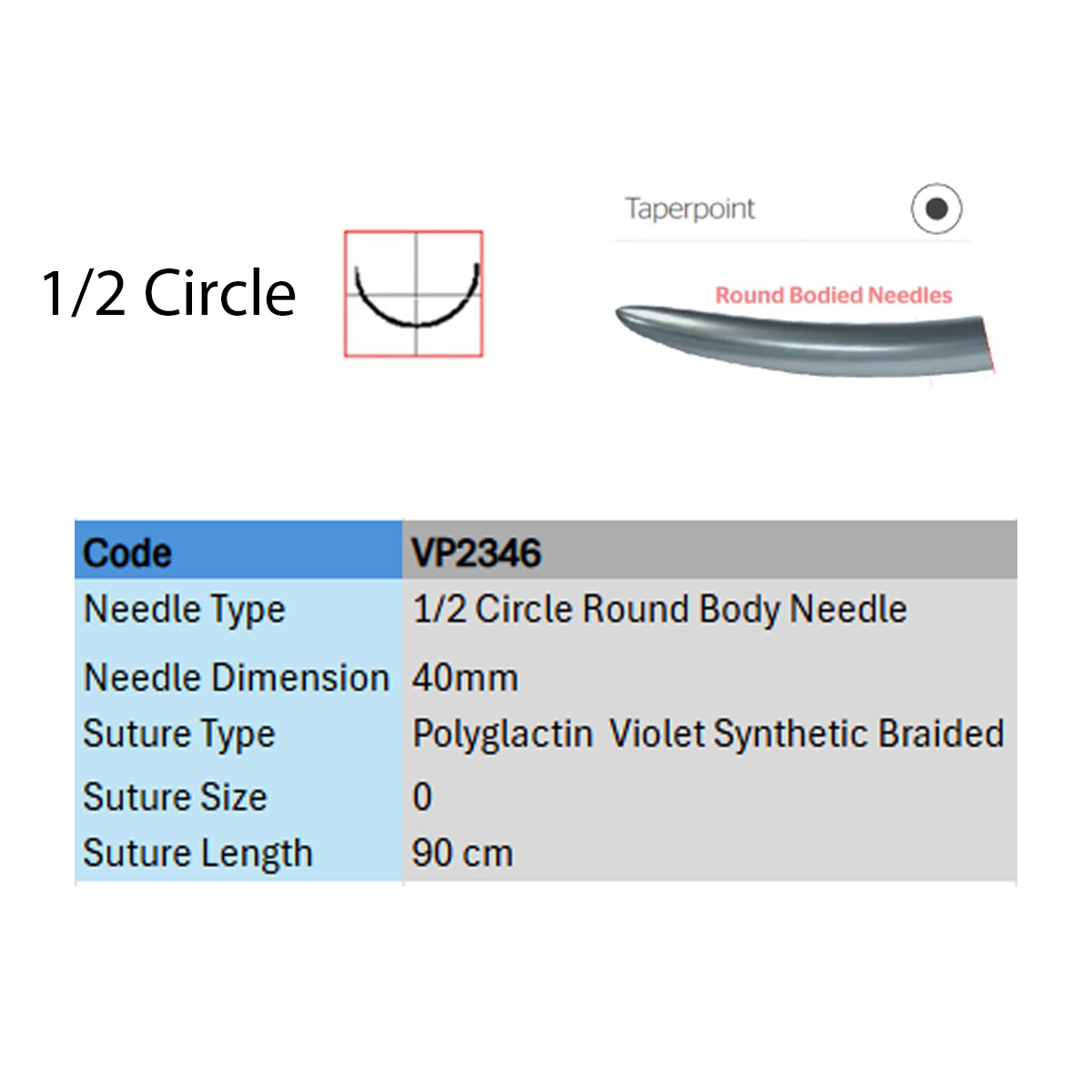 Ethicon Vicryl #0 Absorbable Violet Braided Suture