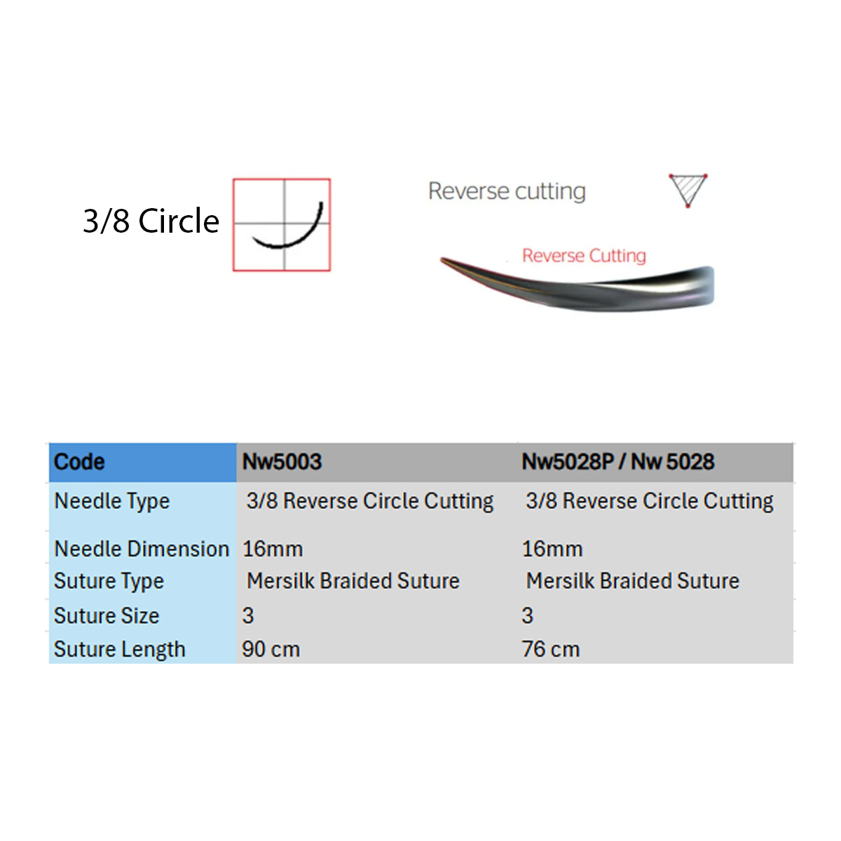 Ethicon Mersilk #3-0 Black Braided Suture