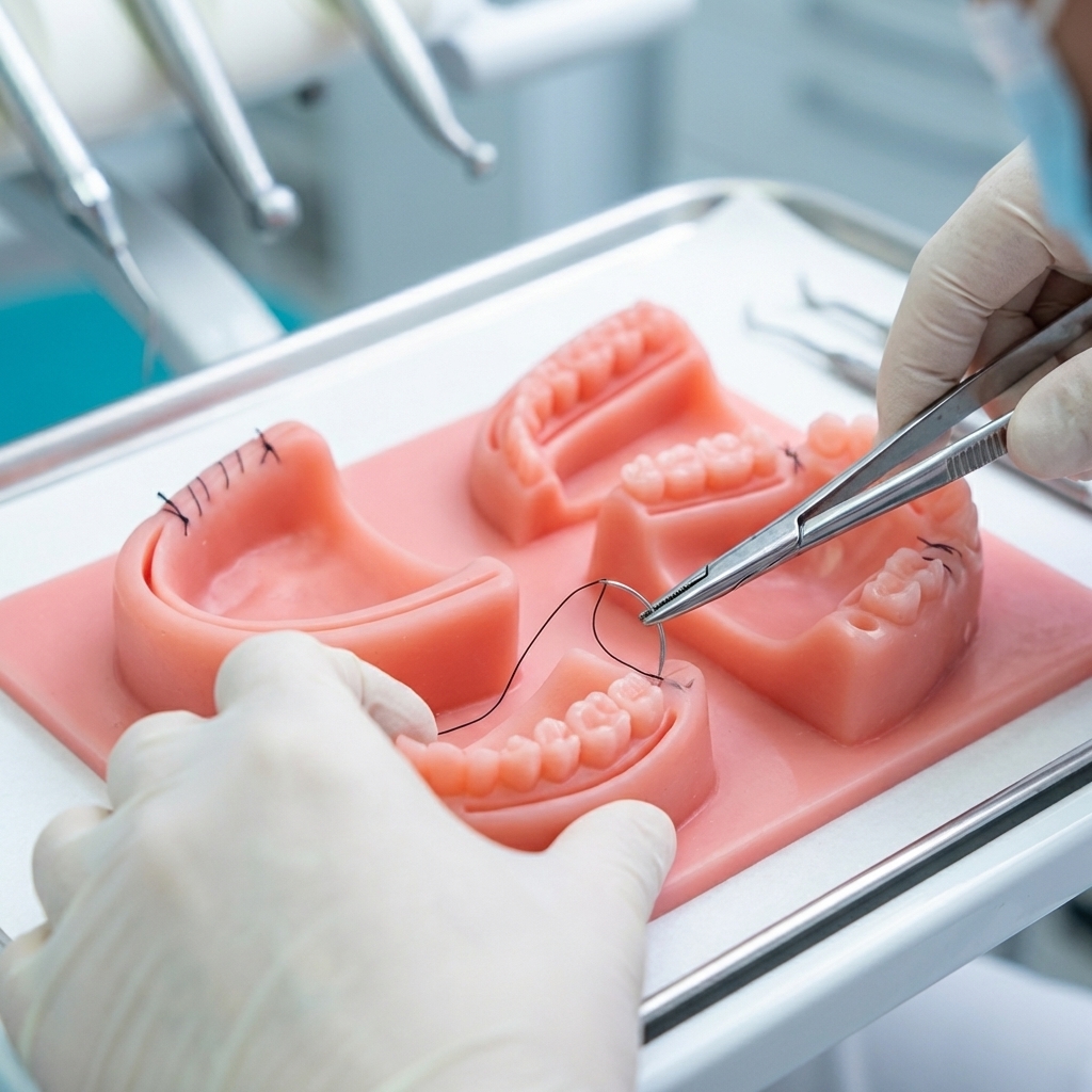 iDENTical Dental Educational Suture Model- Pink Base