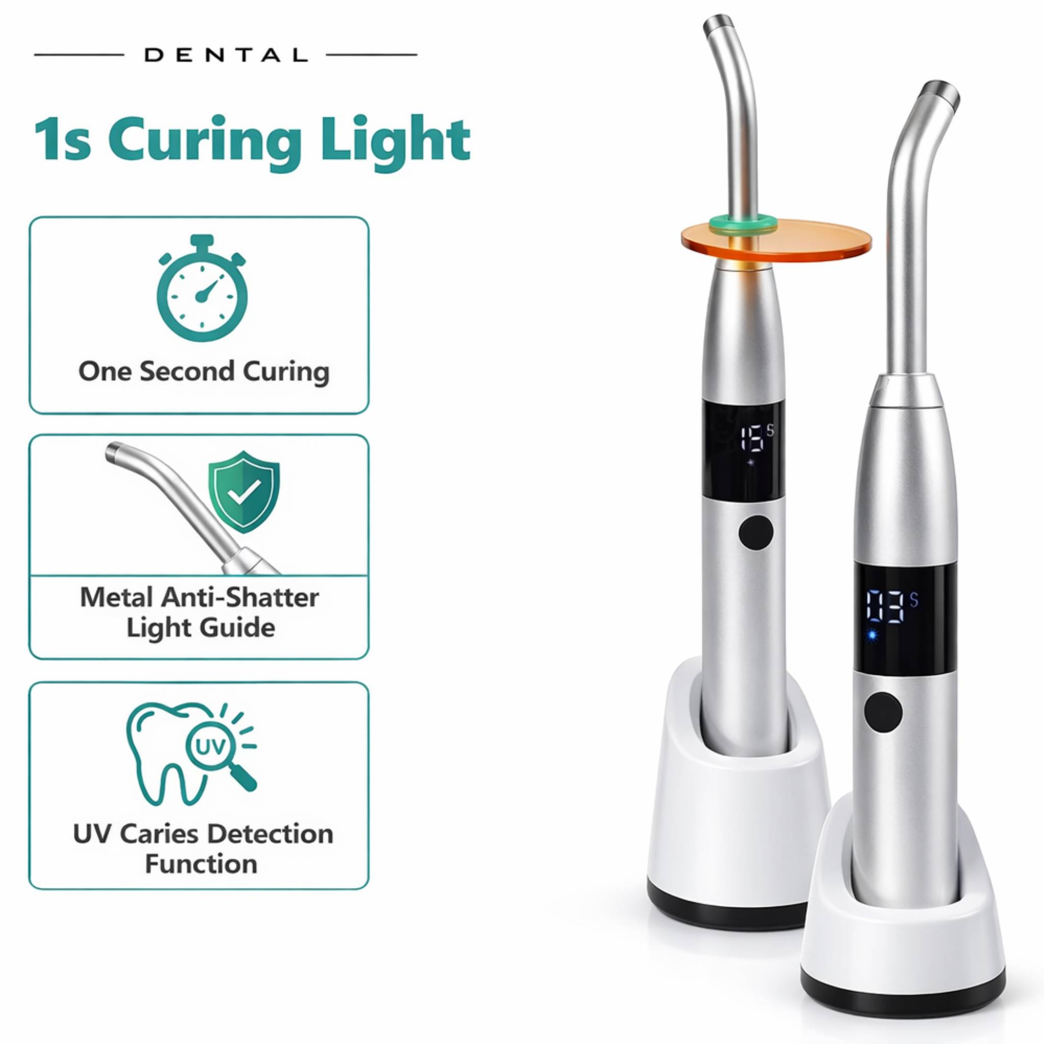 Dental 1 Second LED Light Cure Unit With Caries Detection (BG150)