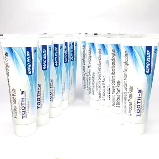Ortis Tooth-S Rapid Relief Toothpaste (Pack Of 10)