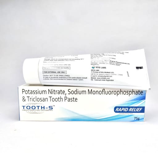 Ortis Tooth-S Rapid Relief Toothpaste (Pack Of 10)