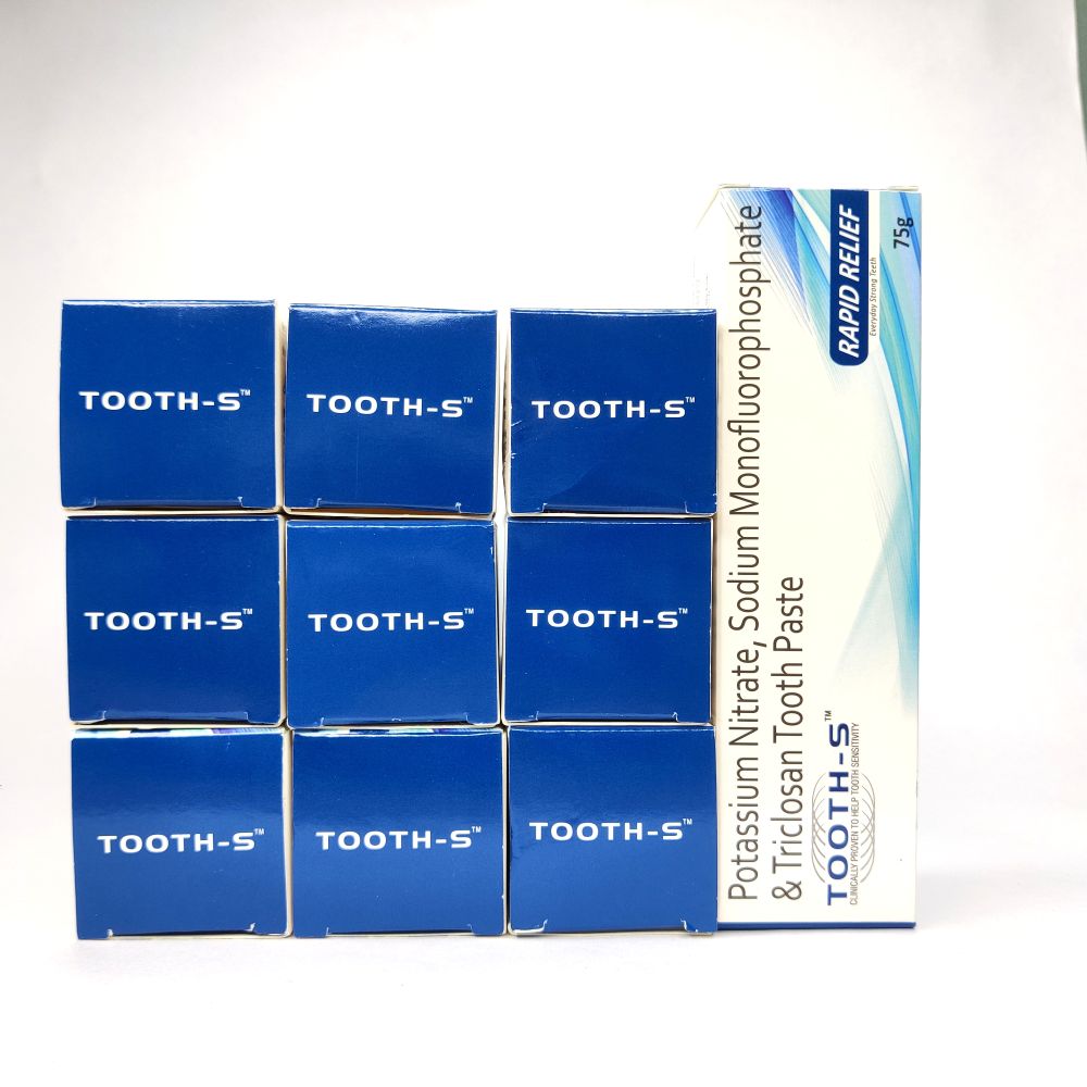 Ortis Tooth-S Rapid Relief Toothpaste (Pack Of 10) 
