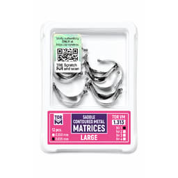 Tor Vm Metal Saddle Contoured Matrices 12 Pcs (Large) 1.313(H35)