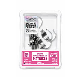 Tor Vm Metal Saddle Contoured Matrices 12 Pcs (Small) 1.311(H35)