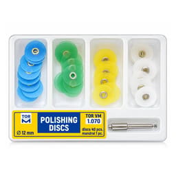 Tor Vm Polishing Discs (diameter 12 mm) (41pcs) No. 1.070 - Kit