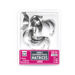 Tor Vm Saddle Contoured Metal Matrices - Refills (Large) (12pcs) No 1.313 (H50)