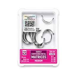 Tor Vm Saddle Contoured Metal Matrices - Refills (Medium) (12 pcs) No 1.312 (1) (H50)