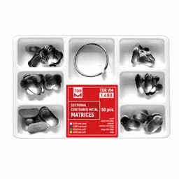 Tor Vm Sectional Contoured Metal Matrices Kit 100 Pcs With Rings & Wedges (1.498)