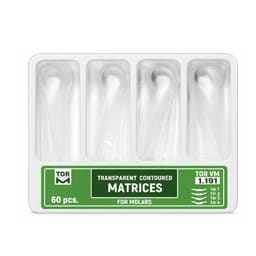 Tor Vm Transparent Contoured Matrices for Molars (60pcs) No. 1.191