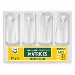 Tor Vm Transparent Contoured Matrices for Premolars (60pcs) No. 1.190