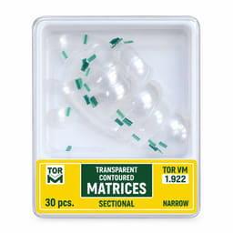 Tor Vm Transparent Sectional Contoured Matrices Narrow  (30pcs) No.1.922