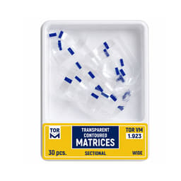 Tor Vm Transparent Sectional Contoured Matrices Wide (30pcs) No. 1.923
