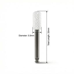Julldent Zirconia Cylindrical Ridge Contouring Bur - 2