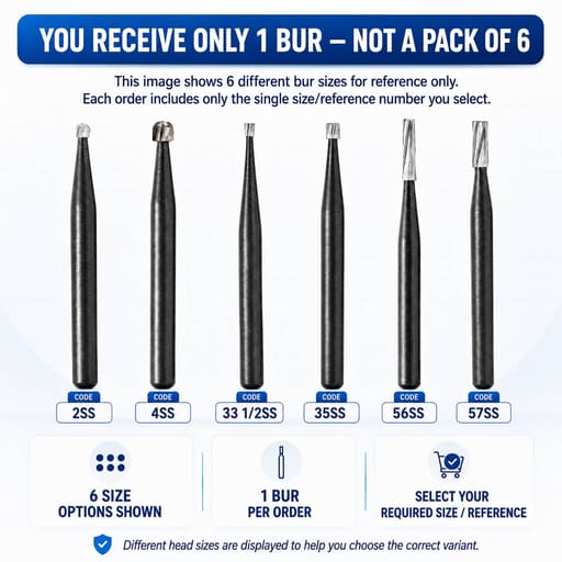 TriHawk Short Shank FG Carbide Airotor Burs (Pack of 1)