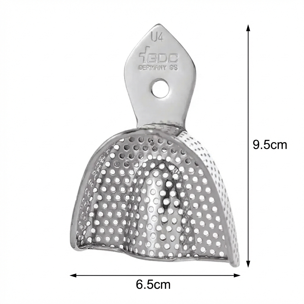 GDC Dentulous Perforated Impression Trays Upper # 4 (ITRLDPU4)