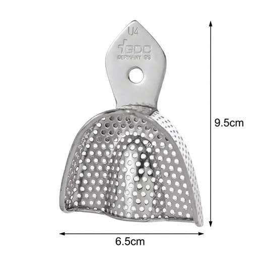 GDC Dentulous Perforated Impression Trays Upper # 4 (ITRLDPU4)