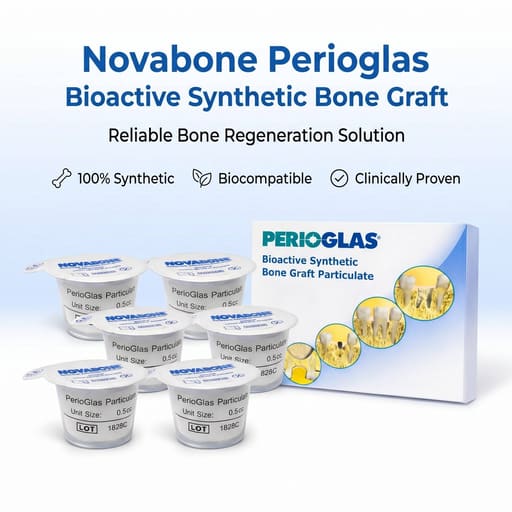 NovaBone Perioglas Bioactive Glass (6 x 0.5cc)