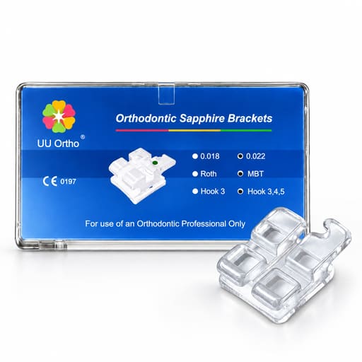 UU Ortho Mono Crystalline Sapphire Transparent Ceramic Brackets