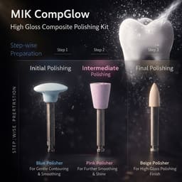 MIK CompGlow High Gloss Composite Polishing Kit - 3