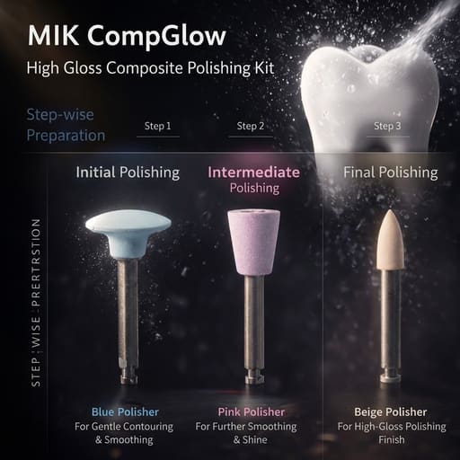 MIK CompGlow High Gloss Composite Polishing Kit