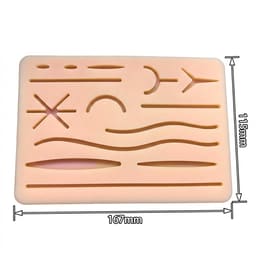 iDENTical Silicone Suture Practice Pad with 14 Pre-cuts- Type B - 8