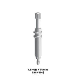Dentaltech Open Tray Impression Coping RS ∅4.5mm X 14mm - Adin | Noris | MIS | AB Dental Compatible (RS4514)