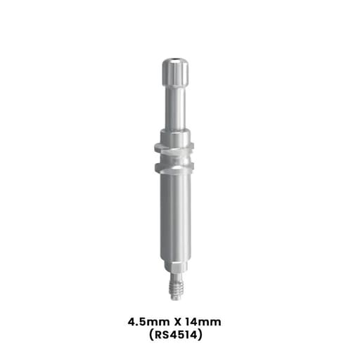 Dentaltech Open Tray Impression Coping RS ∅4.5mm X 14mm - Adin | Noris | MIS | AB Dental Compatible (RS4514)