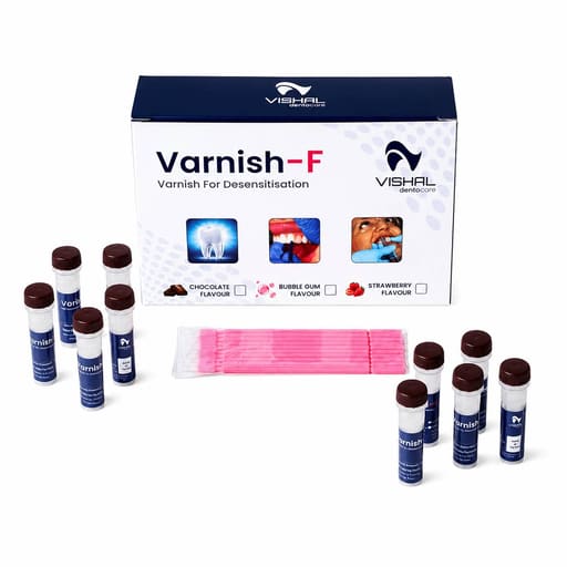 Vishal Dentocare 5% Sodium Fluoride Varnish Single Dose - 0.5ml (Pack of 10)