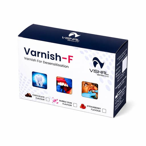 Vishal Dentocare 5% Sodium Fluoride Varnish Single Dose - 0.5ml (Pack of 10)