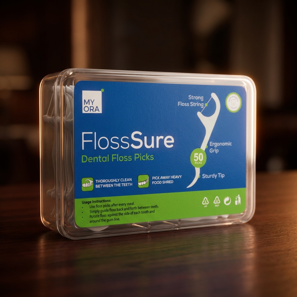 MyOra FlossSure Dental Floss Picks - Pack Of 1 (50 Picks/Pack)