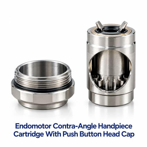 Waldent 16:1 Endomotor Contra-Angle Handpiece Cartridge With Push Button Head Cap
